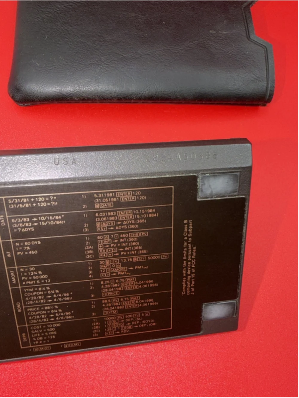 Vintage 1988 HP 12C Financial Calculator - Made in USA (Corvallis, OR)